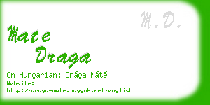 mate draga business card